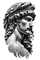 Roman empire, greek mythology, realism style tattoo tattoo design idea