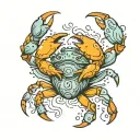 crab tatto tattoo design idea