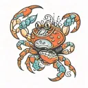 crab tatto tattoo design idea