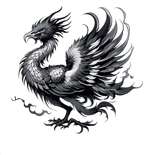 Chinese Phoenix tattoo design idea