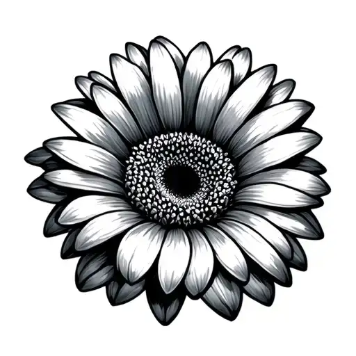 GERBERA DAISY tattoo design idea