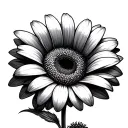 GERBERA DAISY tattoo design idea
