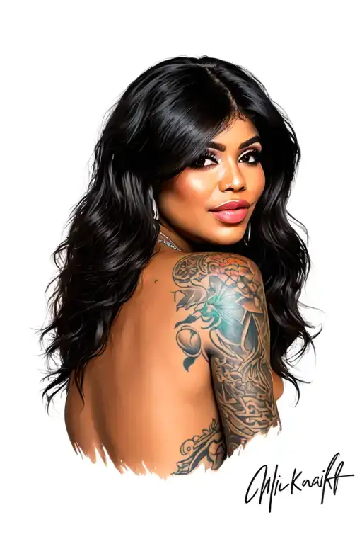 mia khalifa, full nude, big boobs, big ass, posing, tattoos tattoo design idea