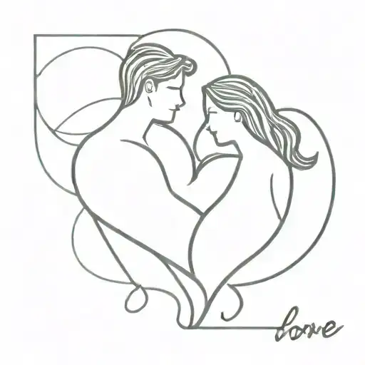 teen love tattoo design idea