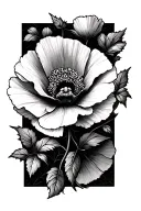 poppy vine and spiderweb tattoo tattoo design idea