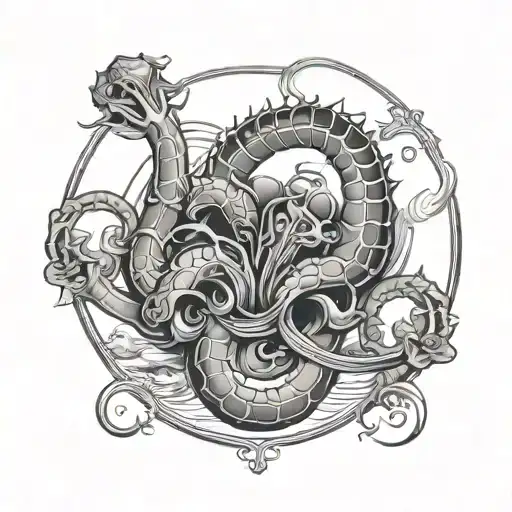Nick, Scorpio, Lucia tattoo design idea