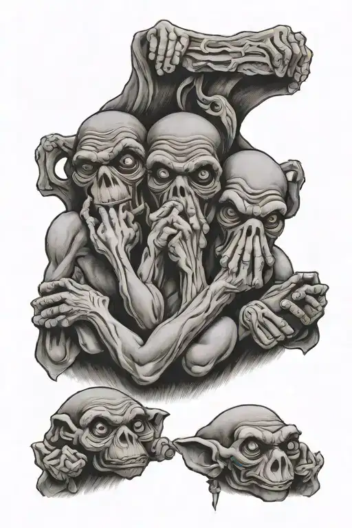 1,399+ Hear See Speak No Evil Tattoo Ideas - BlackInk AI