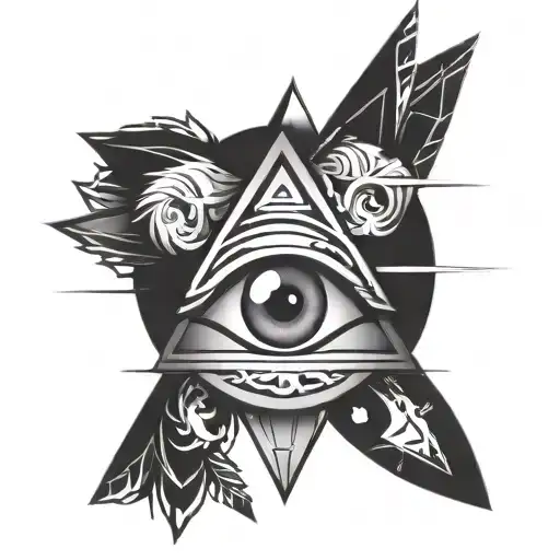 complete eye of osiris tattoo design idea