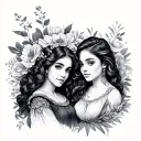 Aunt Niece tattoo design idea