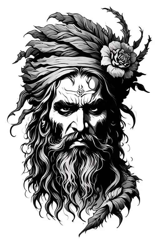 aghori tattoo design idea