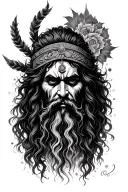 aghori tattoo design idea
