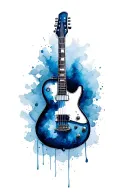 guitar tattoo design idea