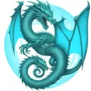 bipolar affectivity dragon two heads  tattoo design idea