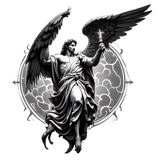 St Michael tattoo design idea