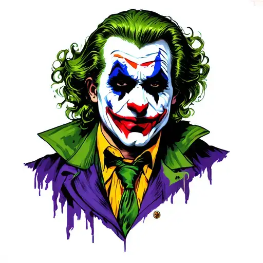 The Joker DC tattoo design idea