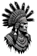 aztec warrior tattoo design idea