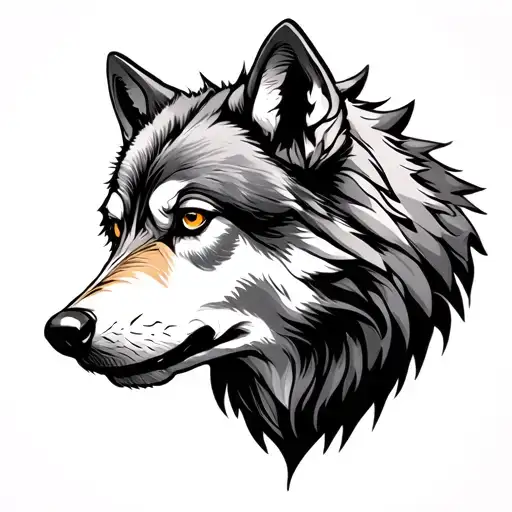 Roman Wolf tattoo design idea