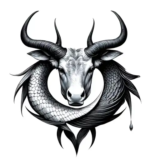taurus and Pisces tattoo symbols tattoo design idea