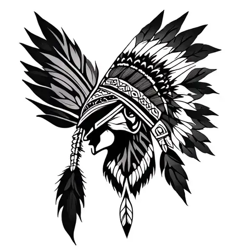native american tribal patterns tattoo design idea