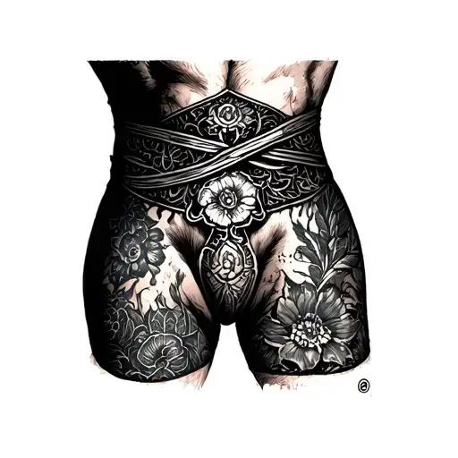 Crotch tattoo design tattoo design idea