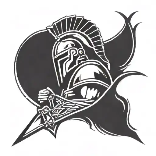 300 movie spartan tattoo design idea
