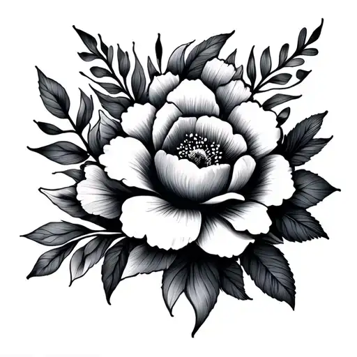 fine line floral patterns tattoo design idea