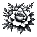 fine line floral patterns tattoo design idea