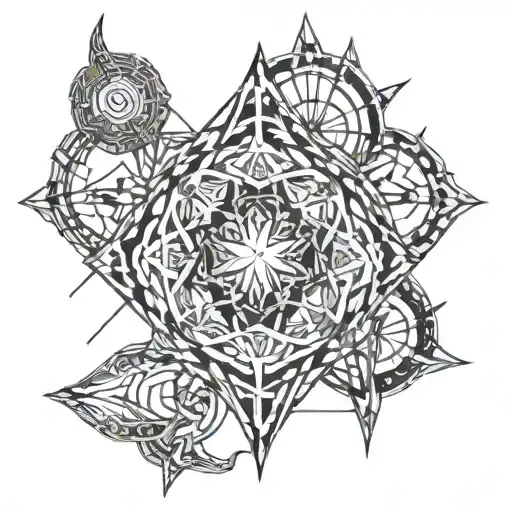 elven tattoo design idea