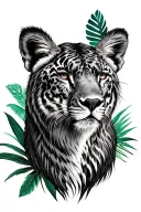 Florida wildlife animal tattoo design idea