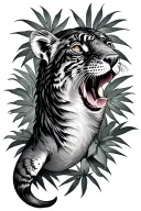 Florida wildlife animal tattoo design idea