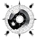 Natal Chart tattoo design idea