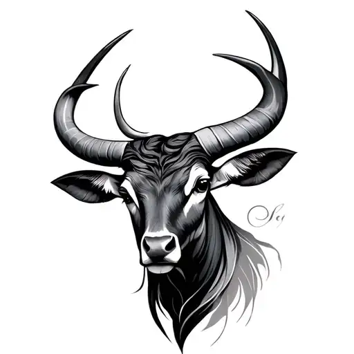 Taurus Virgo tattoo design idea