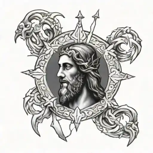 Ave Christus Rex tattoo design idea