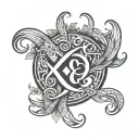 XO logo tattoo design idea