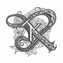 XO logo tattoo design idea