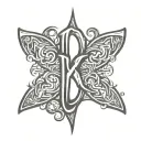 XO logo tattoo design idea