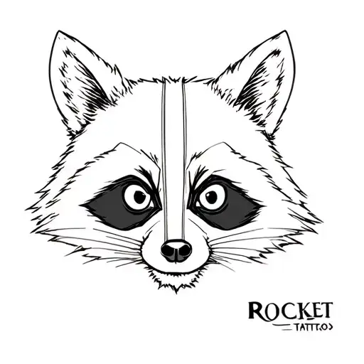 Rocket raccoon tattoo design idea