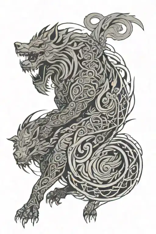 Susanoo Amaterasu tattoo design idea