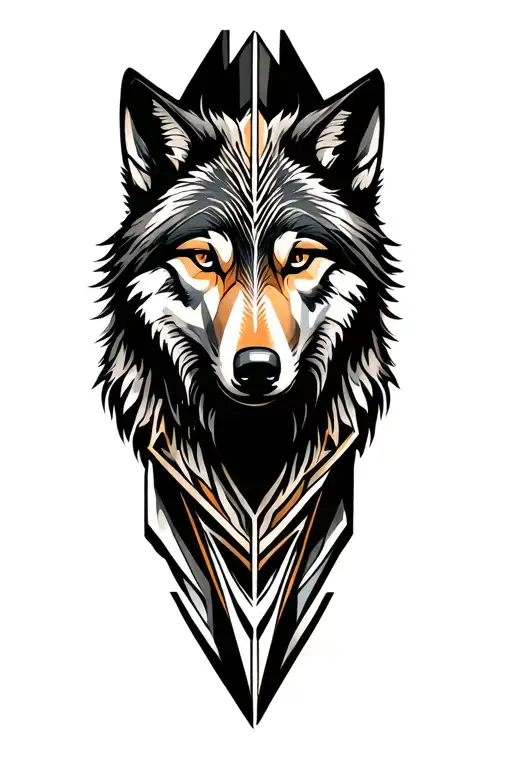 Wolf, all a wolf, cycle leg tattoo tattoo design idea