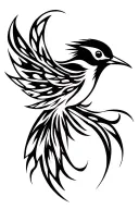 tribal scissor tail fly catcher tattoo design idea