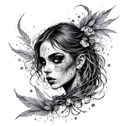 Inspired by album Liquid Dreams By Rock Band Mana tattoo design idea