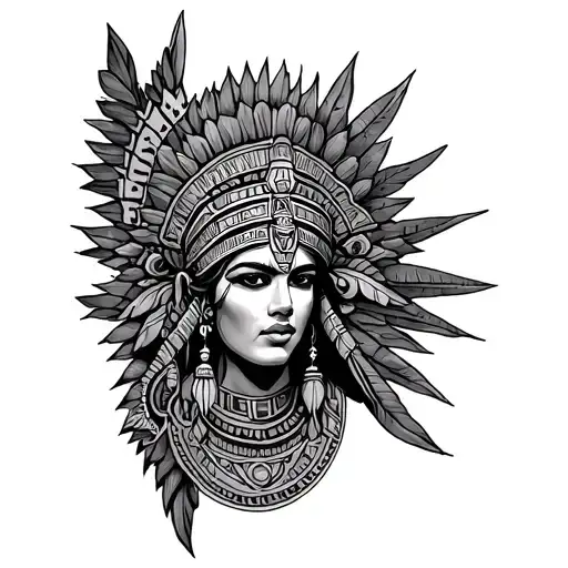 Azteca Sleeve tattoo tattoo design idea