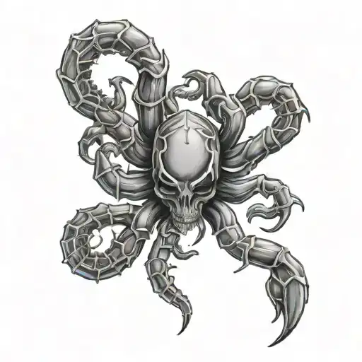 Cancer And Scorpio tattoo design idea