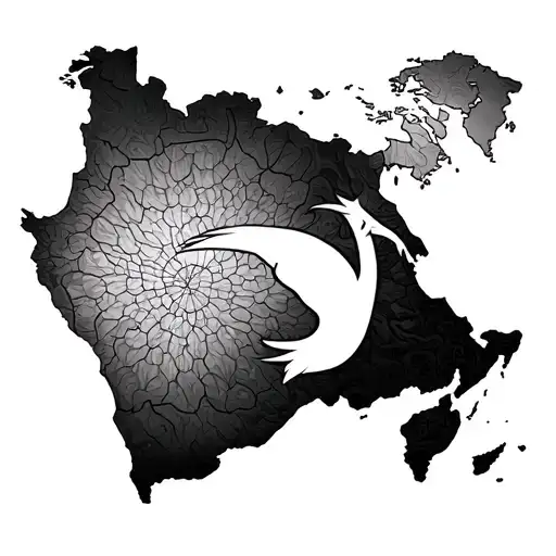 map turkey and ethiopia connected line tattoo tattoo design idea