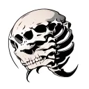 Spinal tattoo design idea