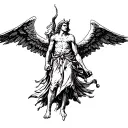 archangel uriel tattoo design idea