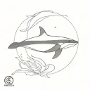 killer whale tattoo design idea
