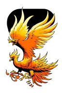 Rising Phoenix tattoo design idea