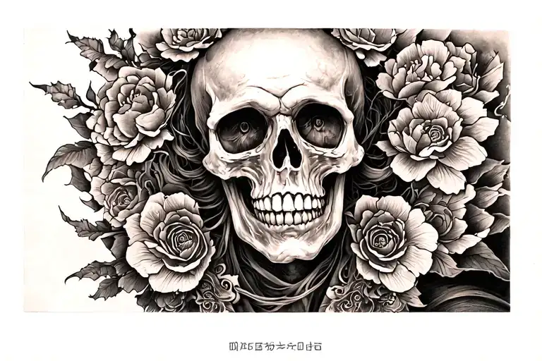 cheating death Japanese ancient beliefs tattoo design idea