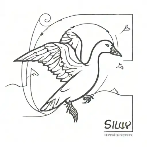 Silly Goose tattoo design idea